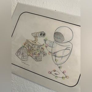 Disney Artist Sketch - Wally+Eve Lights